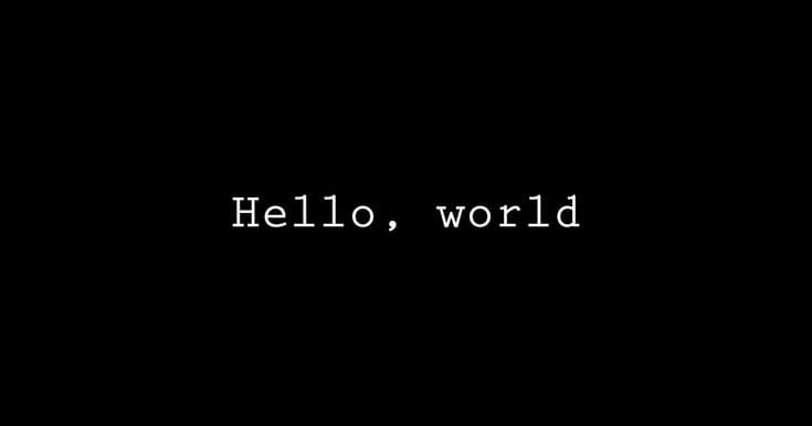 Hello World